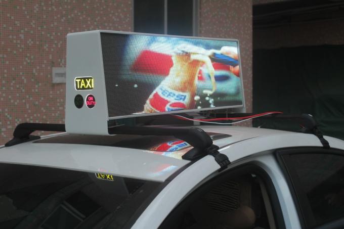 Full color smd Waterproof 3G taxi billboard advertising 5mm Pixel 0