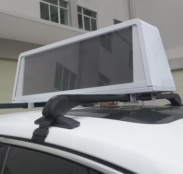 Digital car led display board , 3G taxi top sign 1/8 scanning 0