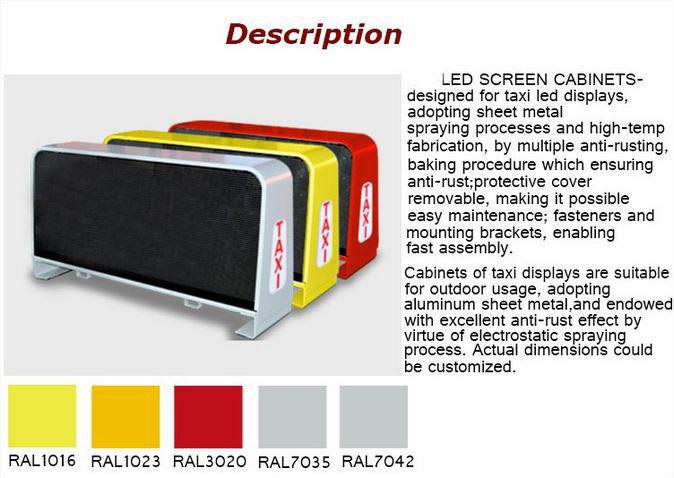 New flashing led message sign p6 led display for taxi top advertisement