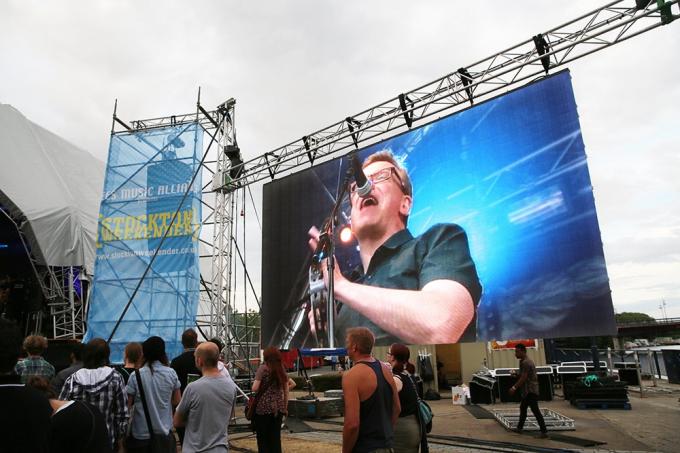 Full Color HD LED Billboard Display , P8 P6 P5 LED Video Panel Wall 6500cd 3