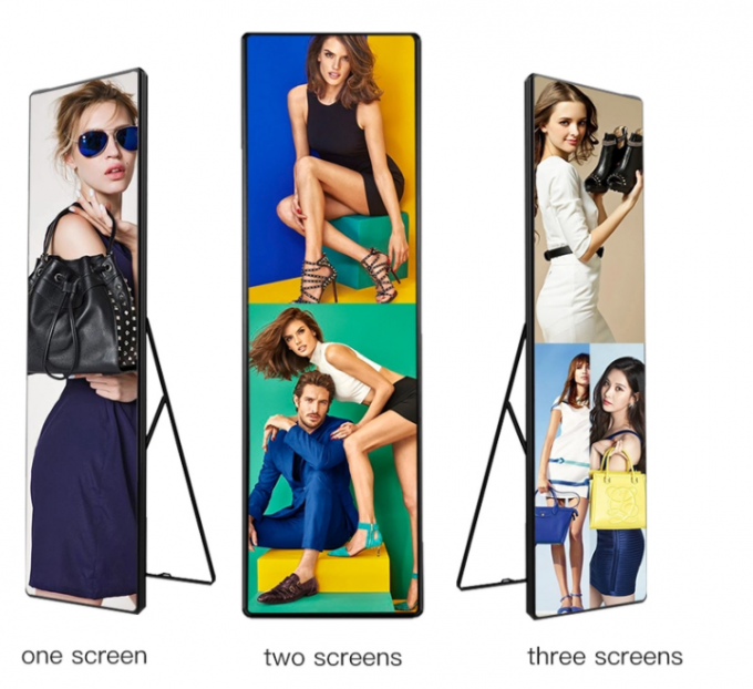 High Brightness 640*1920mm Indoor Full Color Poster led advertising billboard 0