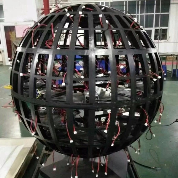 Custom led panels 360 Degree 3D Led Video Sphere Globe ball rental Display screen 1