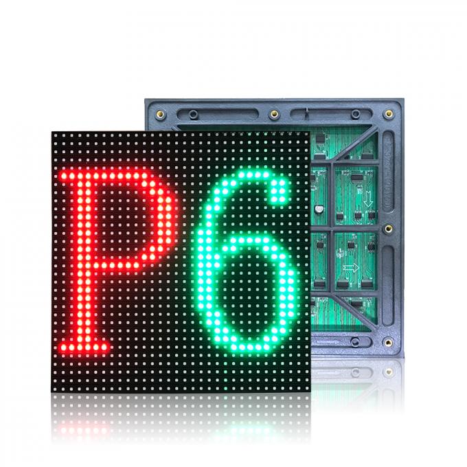 5500-6500 Nits Outdoor Full Color LED Display , P6 Advertising Led Video Wall 1R1G1B 1