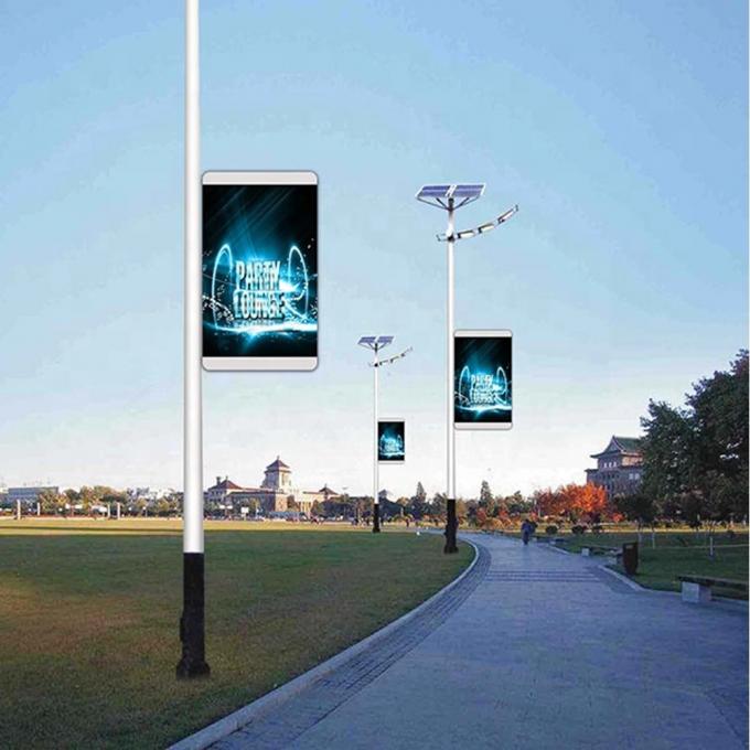 5000CD/SQM Outdoor Street Light Pole Led advertising Display Wifi 3G USB Wireless Control 4