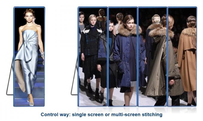 Full Color Indoor HD Screen , Small Pitch Floor Standing LED Poster Display 8