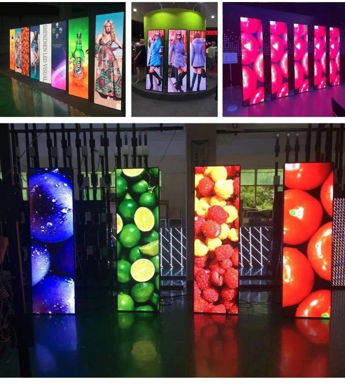 Full Color Indoor HD Screen , Small Pitch Floor Standing LED Poster Display 9