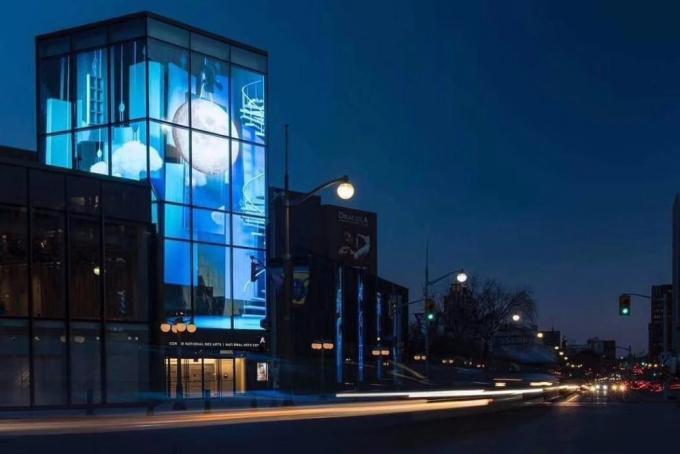 Outdoor Glass Window Led Display Video Wall Super Hd Shopping Mall Advertising P3.91 2