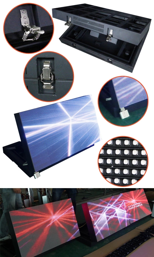 Front opening maintenance foldable led screen p8 outdoor advertising led display screen/ led panel screen 0
