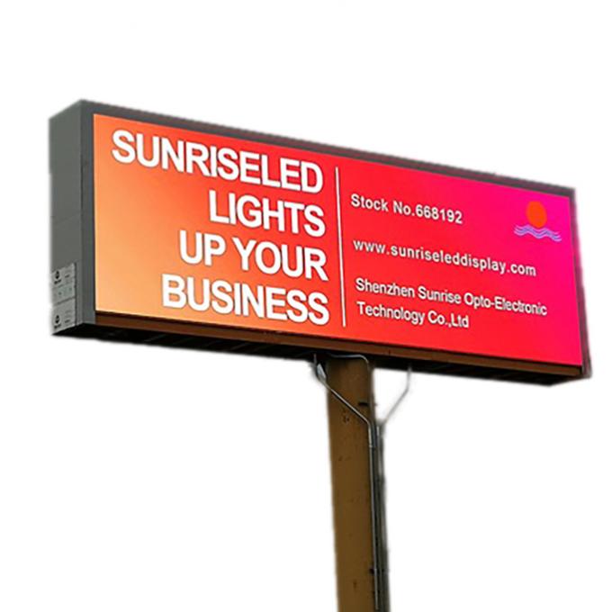 Video Giant outdoor LED Screens P8 Smd Wide Viewing Angle 100000 Hours Life Span 2