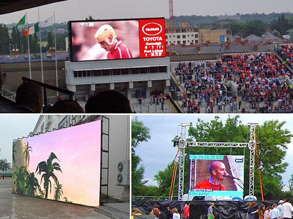 Waterproof Outdoor LED Video Wall Rental  P4.81 500*1000mm Die Casting Cabinet 1