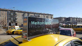 Digital car led display board , 3G taxi top sign 1/8 scanning