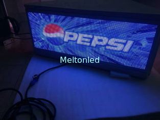 Three sided digital top Taxi LED Display surpport USB/3G/WIFI , Steel / Aluminum Material