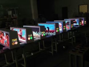 SMD 3528/2727 full color taxi top advertising led display for indoor / outdoor