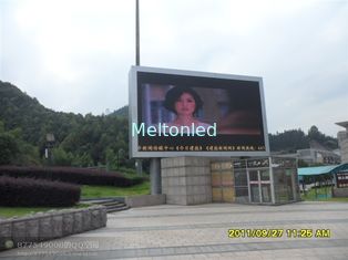 10mm Large Led Digital Billboards Advertising , Full Color Led Signs Outdoor 100Grade