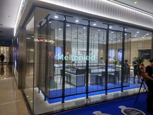 P3.91 Transparent Led Screen Moving Message Display Sign High Brightness 1920HZ