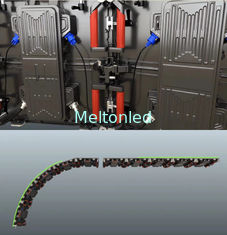 P3.91 Full Color Led Signs Outdoor , Curved LED Wall Screen Video Display