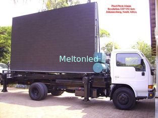 Aluminum or Iron Full Color Led Mobile Billboard on Vehicles P10 1R1G1B IP65 220V / 50Hz