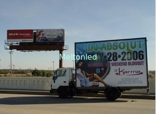 SMD5050 Led Mobile Billboard P10 / full color truck outdoor advertising led display