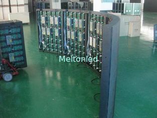 2500dots / m 2 2R1G1B Full Color Aluminum Video Curved Led Display Screen Walls
