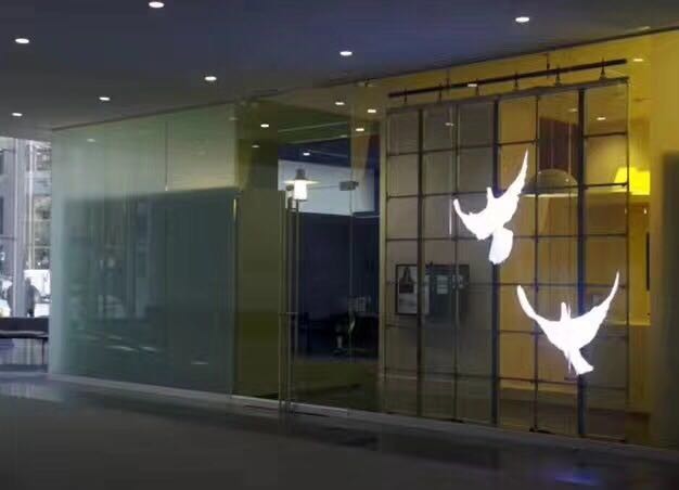 P15.625mm transparent glass video led display price billboard displays 1