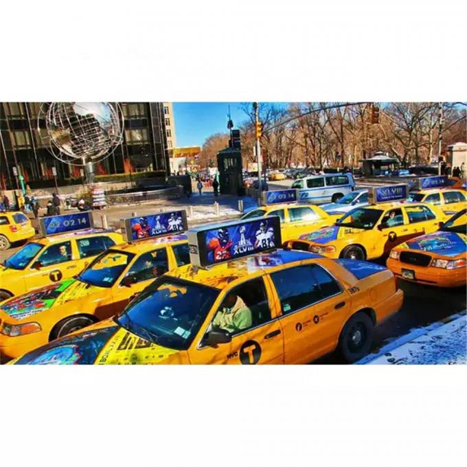 Outdoor full color taxi top screen P5 P4 led display board for moving advertising 1