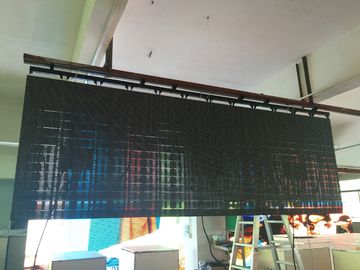 P10mm outdoor flexible led video wall rental display screens transparent super refresh rate