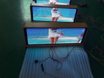 P5mm SMD 3528 1R1G1B Full Color Taxi Led Display For Advertising