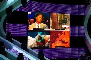 Outdoor SMD 5050 Waterproof Slim Video Wall Displays P8mm Aluminum or Iron