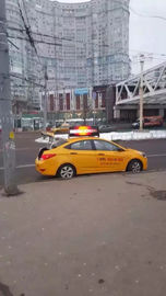 Digital car led display board , 3G taxi top sign 1/8 scanning