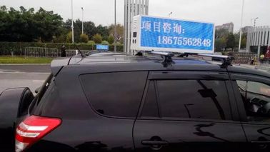 Digital car led display board , 3G taxi top sign 1/8 scanning