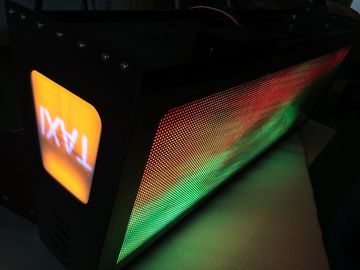 Great effect Taxi LED Display / multi - color taxi digital advertising electronic
