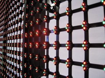 Energy Saving Transparent Led Display , P20 LED Curtain Display Easy To Install