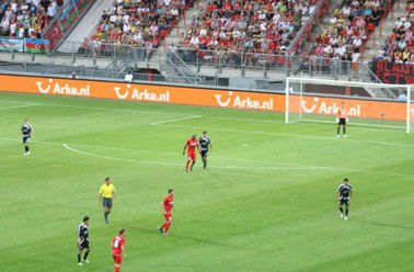 2R1G1B 546 Pixel P16 IP65 Aluminum or Iron Video Perimeter Led Display Screens