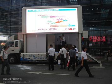 1R1G1B P10 IP65 Aluminum Moving Led Mobile Billboard Display Screens CE ,Rohs