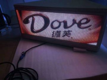 SMD2020 1R1G1B Taxi LED Display Waterproof 960mm x 320mm For Advertesing