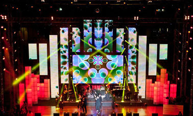 Flexible High Contrast P4 Indoor Led Screens , Pure Color Ultra Thin 1R1G1B