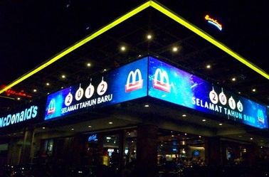 10000 dot / m2 10mm Large Video Outdoor Full Color Led Display 9216 Pixel