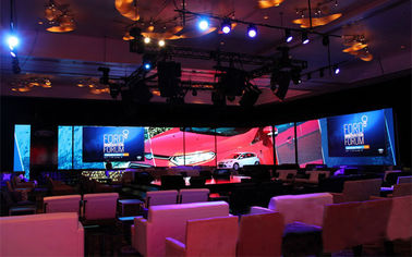 Graphic P7.62mm Indoor LED Advertising Screen Rental , LED Stage Display