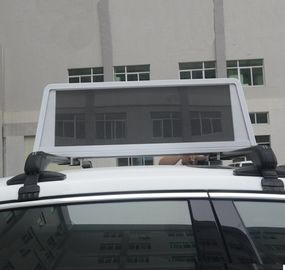 3G 4G Taxi Roof Led Display / Led Screen For Taxi Top Sign Advertising 25 kg