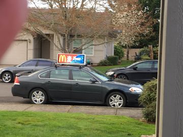 3G 4G Taxi Roof Led Display / Led Screen For Taxi Top Sign Advertising 25 kg