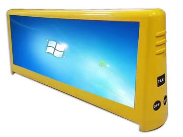 Die Casting Taxi Led Display Cabinet 4G 3G GPS Location Program Functions