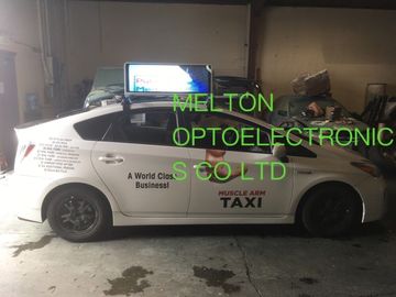 P5 P4 Led Car Taxi Top Mobile Led Display 4G Internet Slim Aluminum Cabinet
