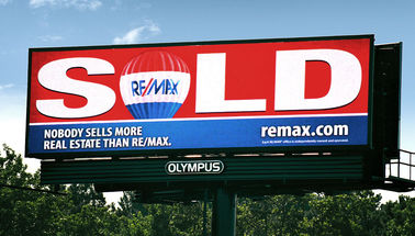 P10 1r1g1b Outdoor Full Color Led Billboard Display Screen 8000cd / Sq.m