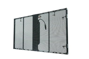 Full Color Indoor Led Window Screen , Video Advertising Screen Al Die Casting Cabinet