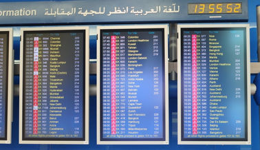 Flight Dynamic Indoor LED Screens P3 Led Display Board For Advertising