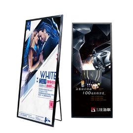 Full Color Indoor HD Screen , Small Pitch Floor Standing LED Poster Display