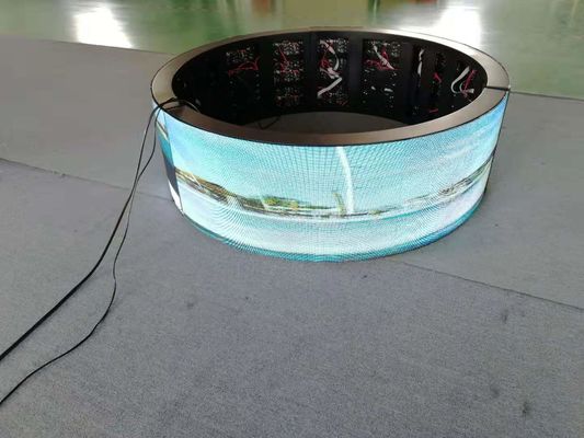 Curved 360 degree SMD2121 1200cd/m2 Flexible Led Screen