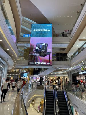 Advertising Led Panel indoor transparent led display p3.9-7.8 for glass door