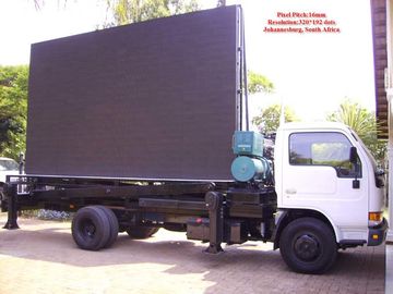 Aluminum or Iron Full Color Led Mobile Billboard on Vehicles P10 1R1G1B IP65 220V / 50Hz