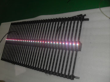 3000 Nits Transparent Led Display , Full Color Electronic Led Curtain Display